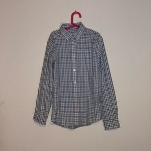 Men's Blue Plaid Shirt